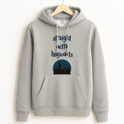 Straight Outta Hogwarts Grey Hoodie