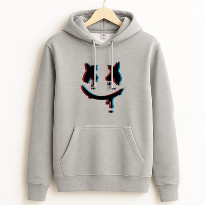 Blue Blur - White Helmet DJ Grey Hoodie