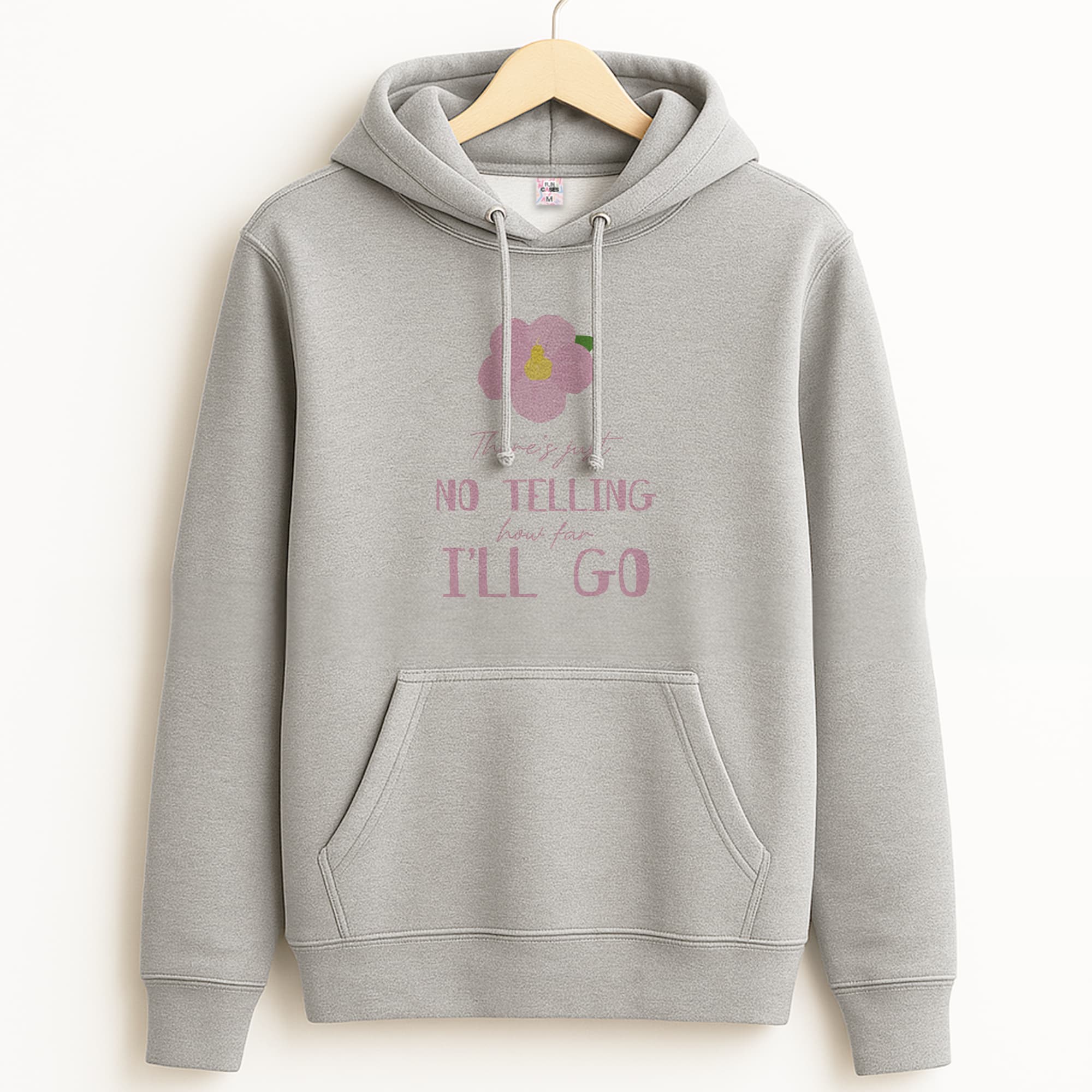 There's Just No Telling  Grey Hoodie