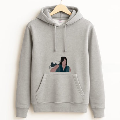 Daryl And His Crossbow - TWD Grey Hoodie
