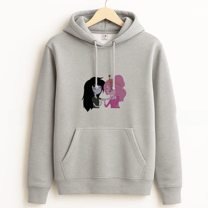 Marceline And Bubblegum Grey Hoodie
