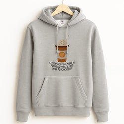 Learn How To Make A Pumpkin Spice Latte - Halloween Queens Grey Hoodie