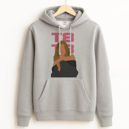T8 Pink  Grey Hoodie