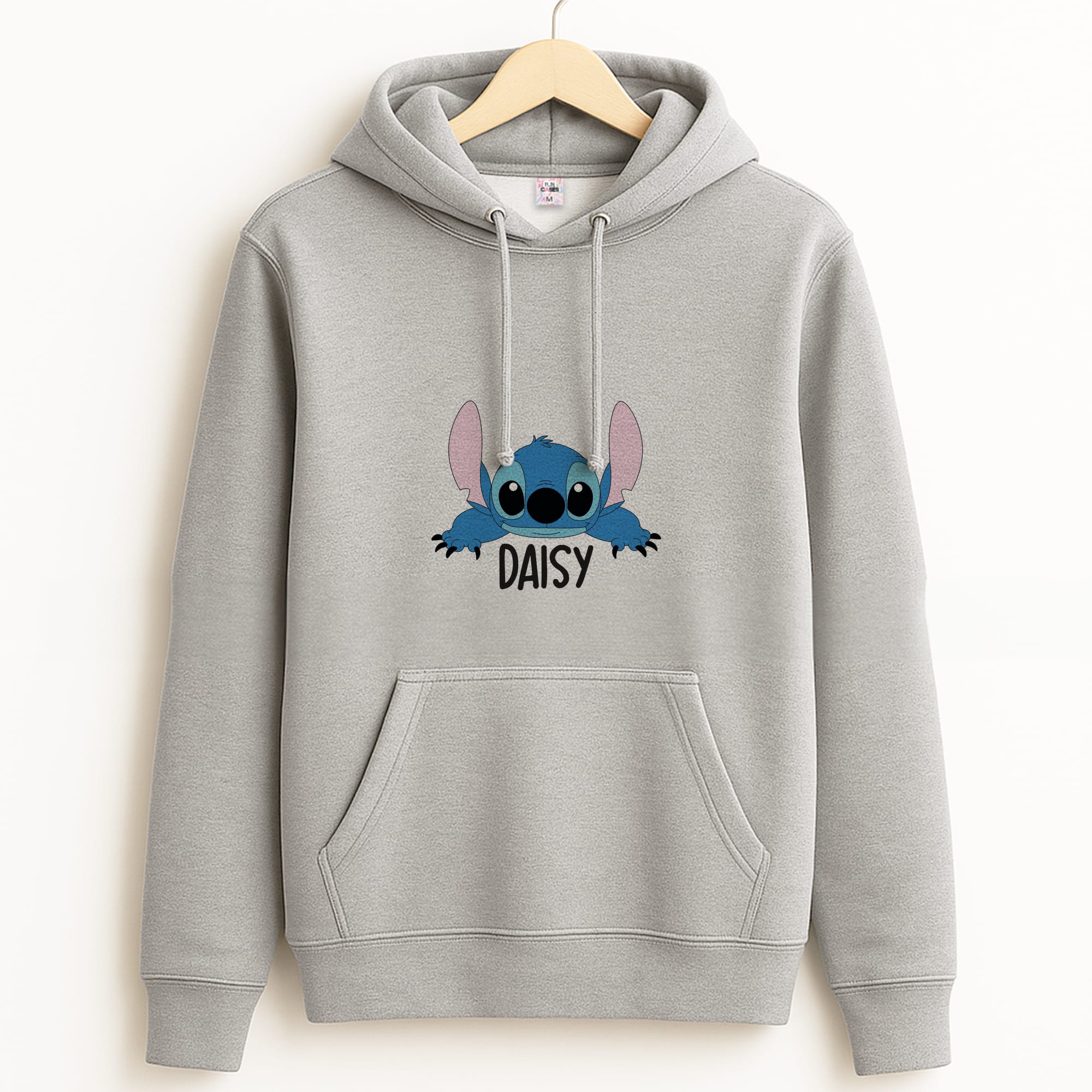 Blue Alien - Personalised Disney Grey Hoodie