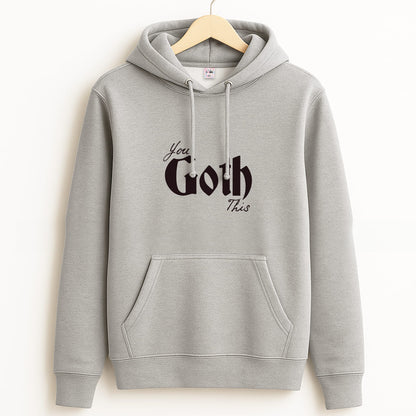 You Goth This Tartan Grey Hoodie