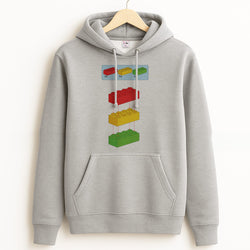 Bricks Instruction Set Grey Hoodie