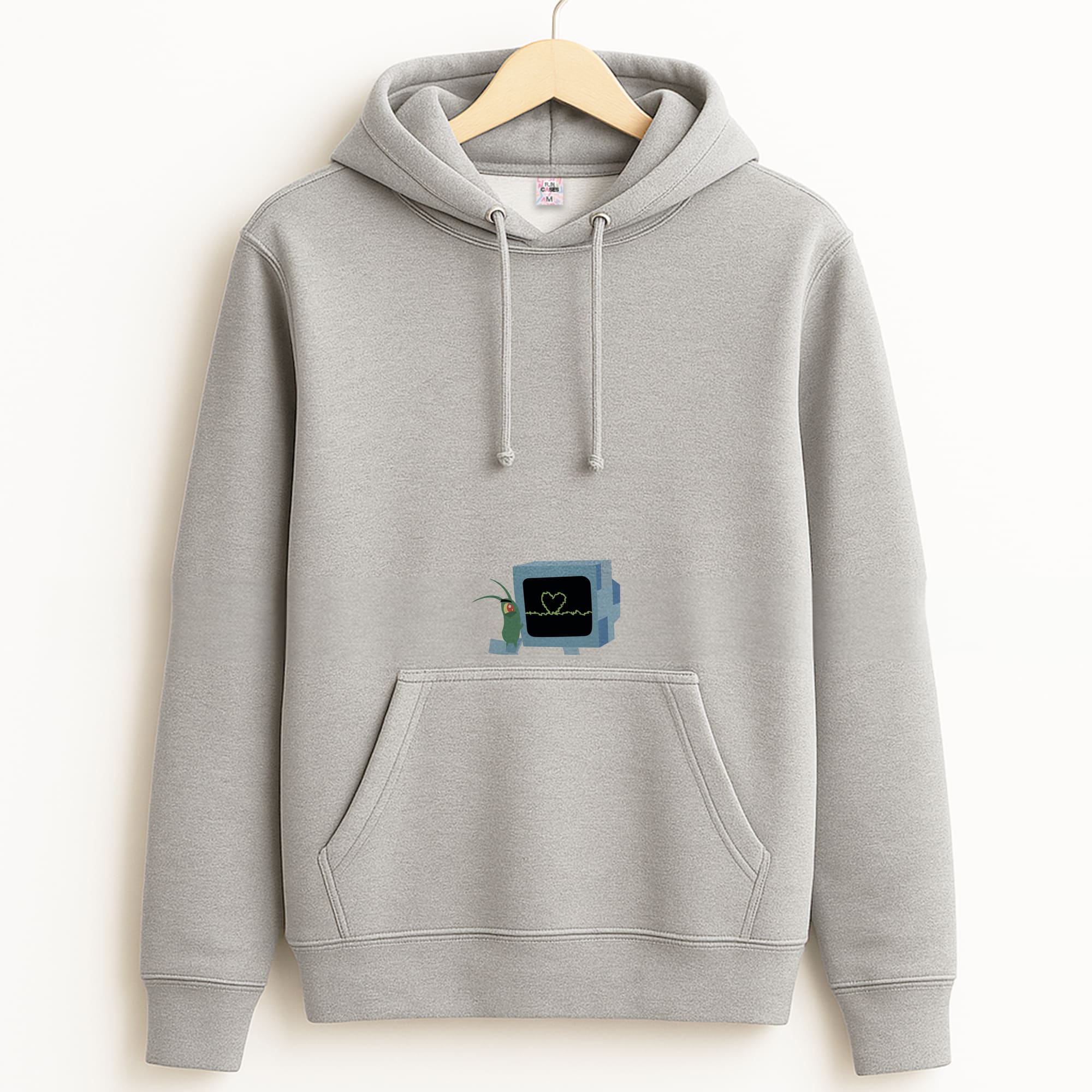 Plankton And Karen Grey Hoodie