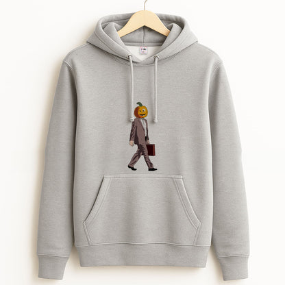 Dwight Pumpkin Head Grey Hoodie