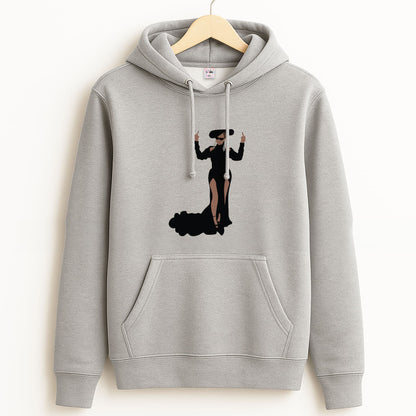 Middle Fingers - Queen B Grey Hoodie