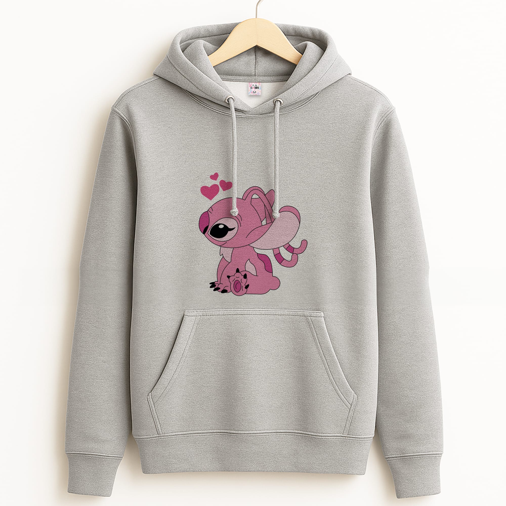 Angel Valentine's Grey Hoodie