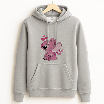 Angel Valentine's Grey Hoodie