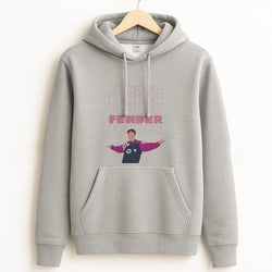 Fender Pink Sports Jersey Grey Hoodie