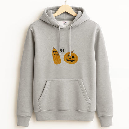 Halloween Pattern 1 Grey Hoodie