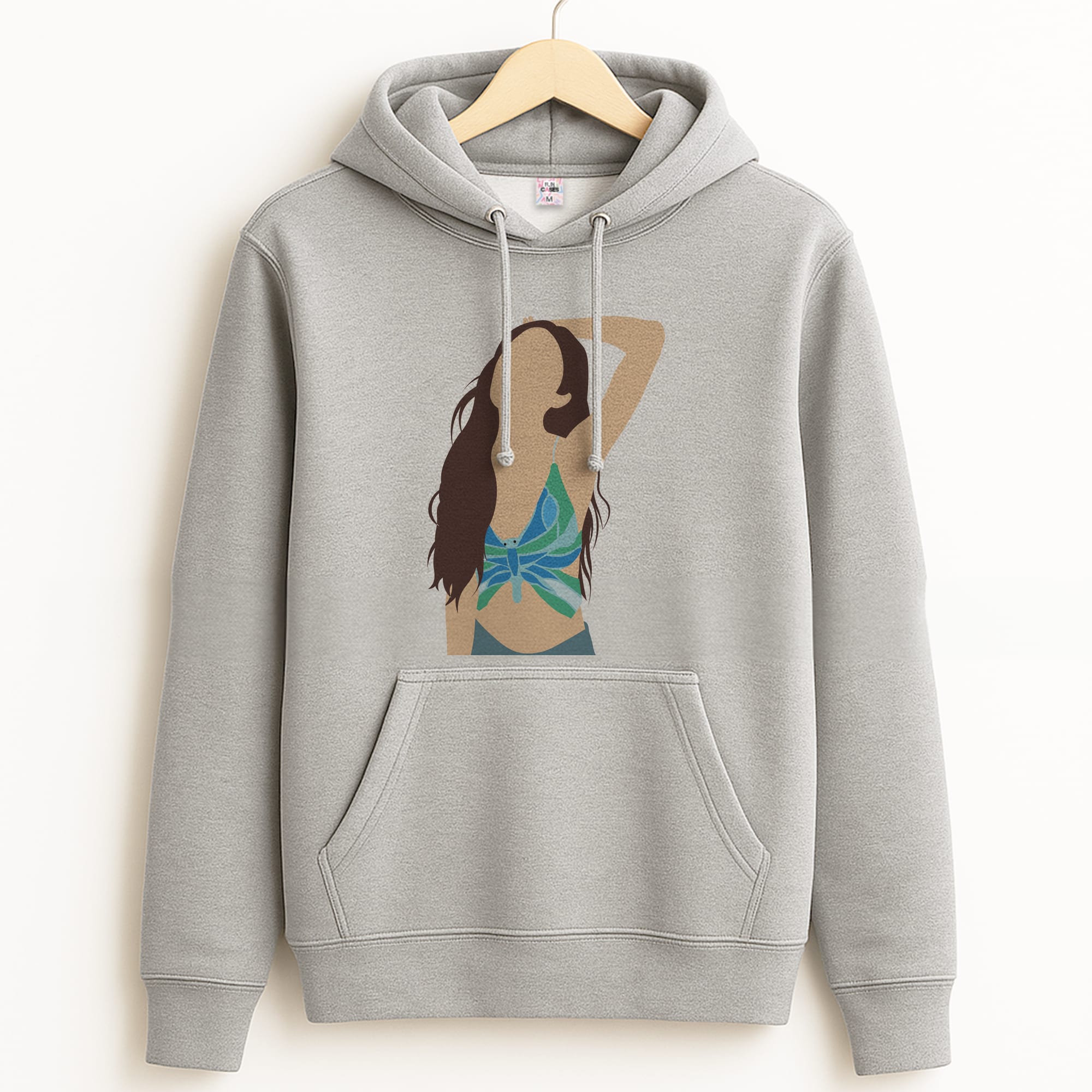 Butterfly Top - Olivia Grey Hoodie