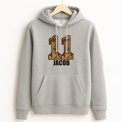 Eleven - Personalised Stranger Grey Hoodie