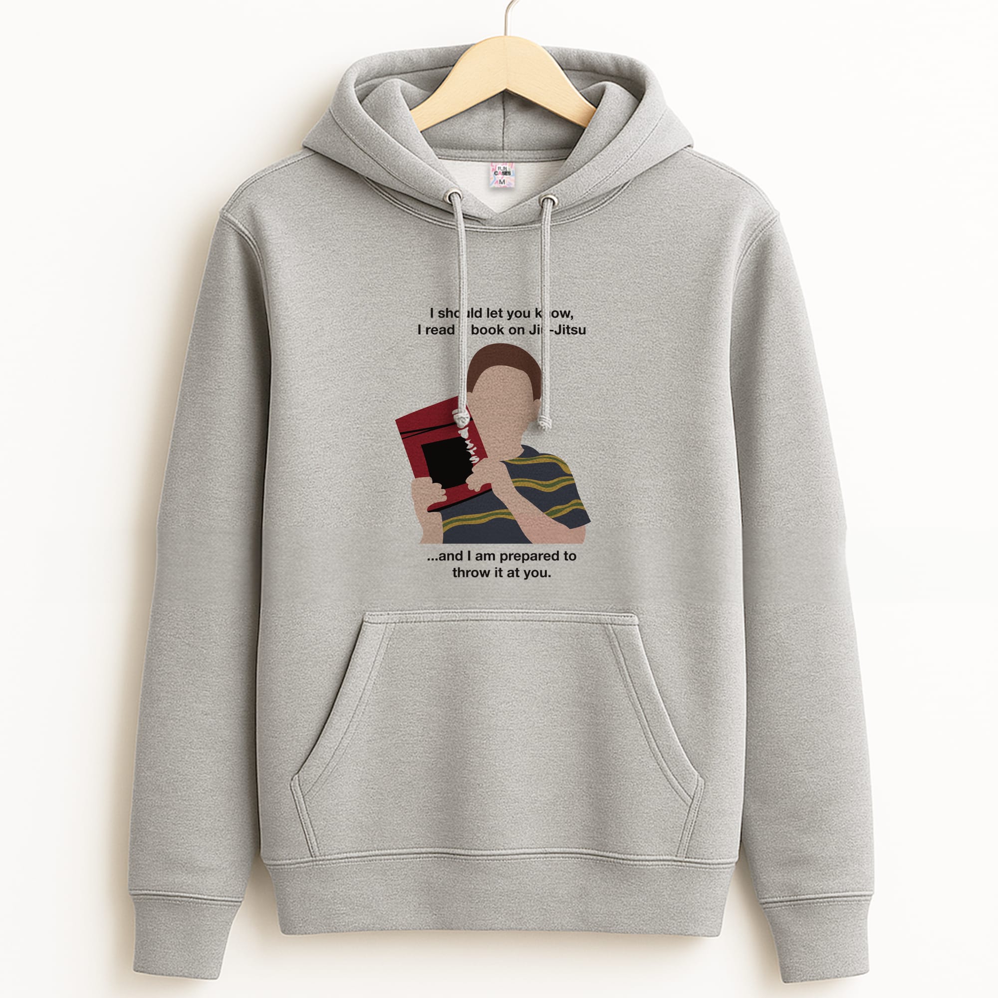 Book On Jiu-Jitsu - Sheldon Grey Hoodie