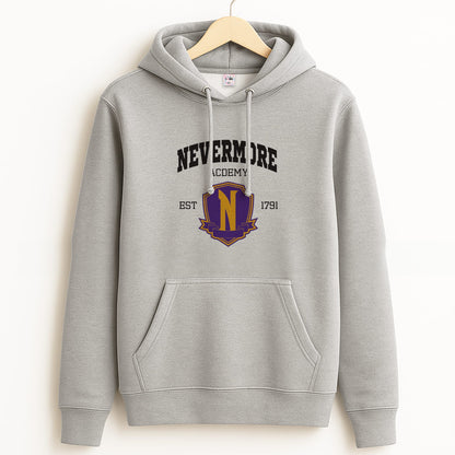 Addams Academy Purple Grey Hoodie