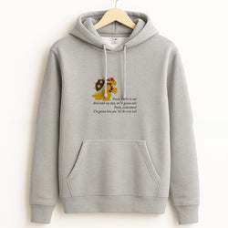 Peach, You're So Cool Grey Hoodie