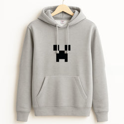 Creeper Face - Mining Grey Hoodie