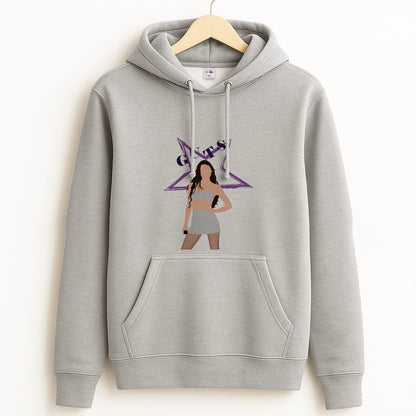 Dark Purple Olivia Grey Hoodie