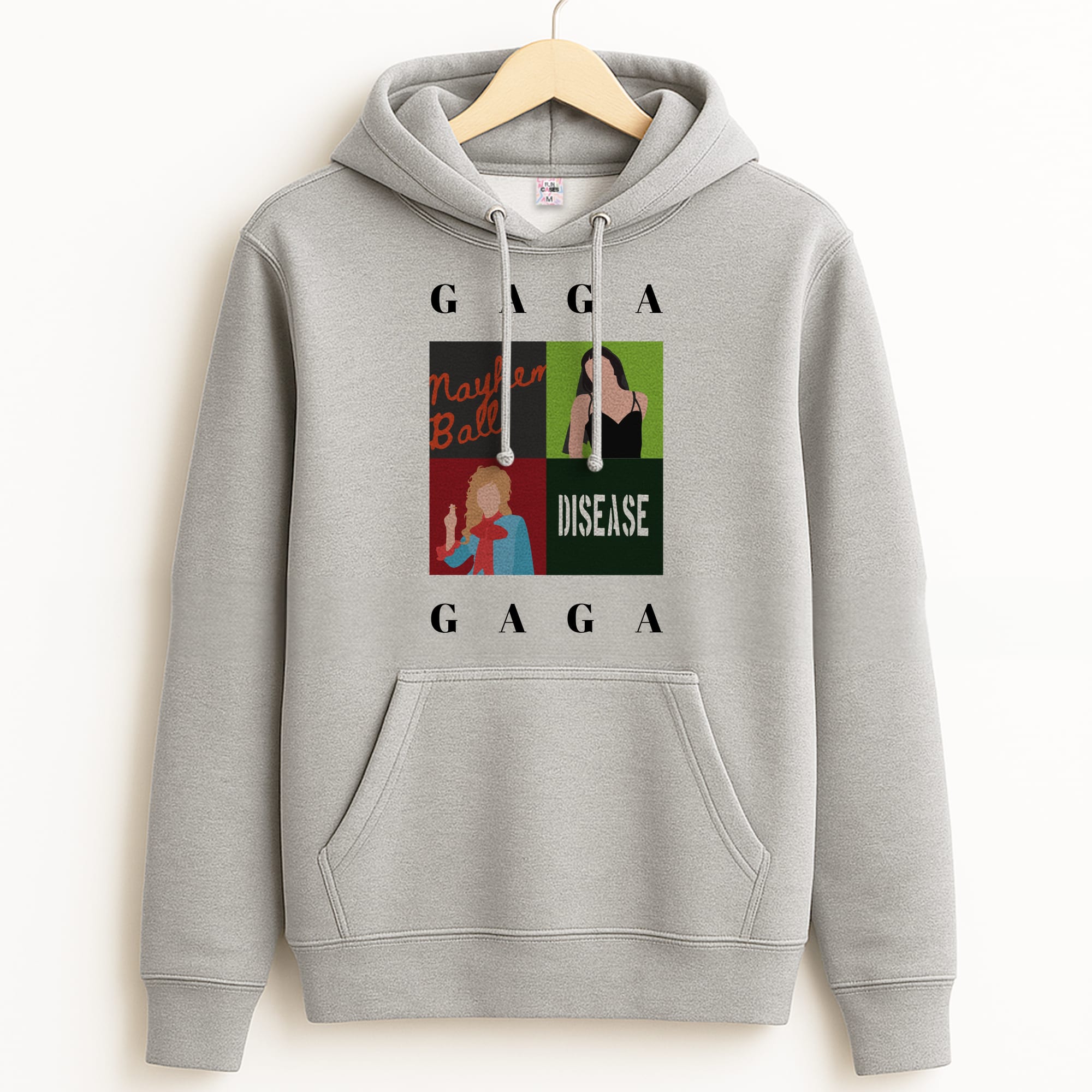 Gaga Collage Grey Hoodie