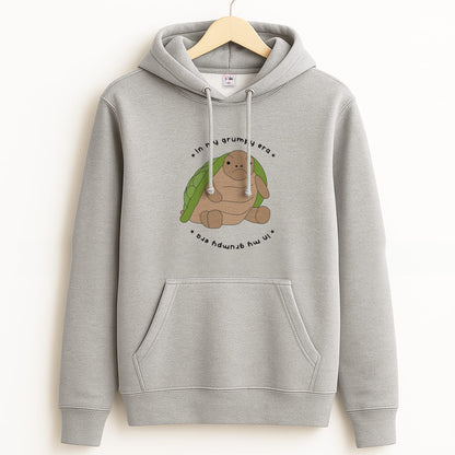 Grumpy Era Turtle Grey Hoodie