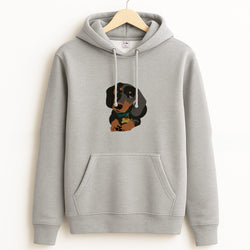 Black & brown - Dachshunds Grey Hoodie