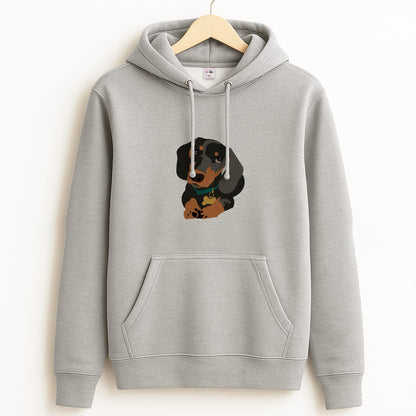 Black & brown - Dachshunds Grey Hoodie