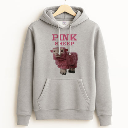 Pink Sheep Grey Hoodie