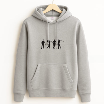 Golf Silhouettes Grey Hoodie