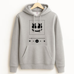 Helmet DJ Album Cover Grey Hoodie