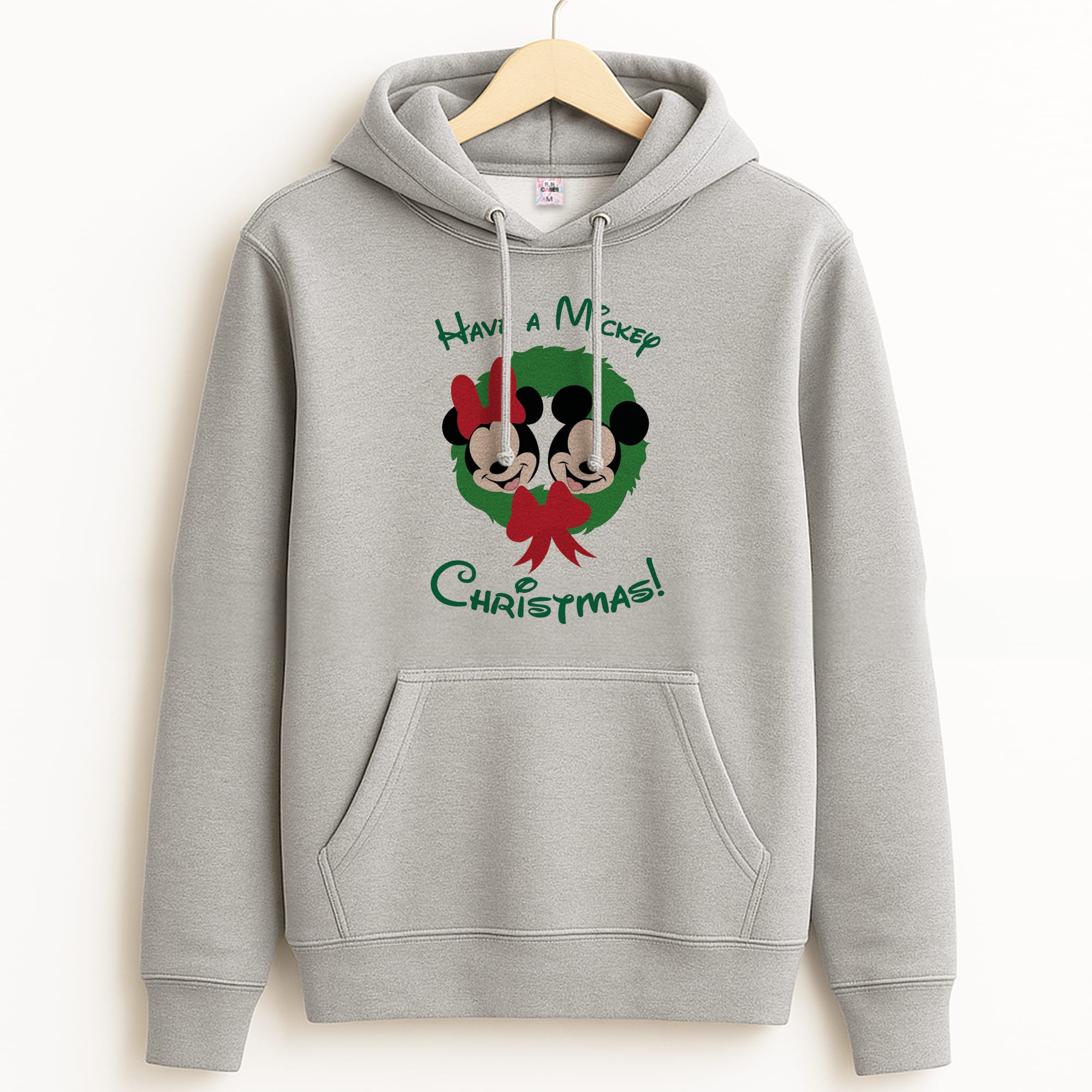 Have A Mickey Christmas Grey Hoodie