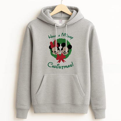 Have A Mickey Christmas Grey Hoodie