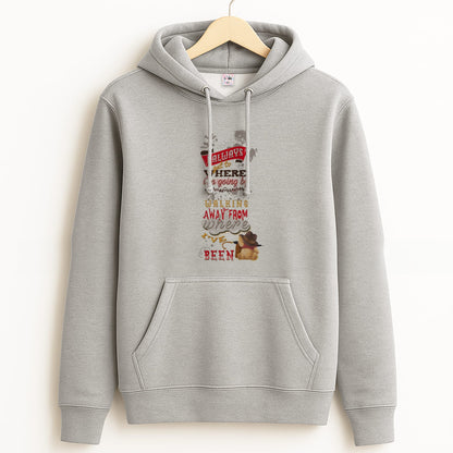 I Always Get Where I'm Going - Winnie Quote Grey Hoodie