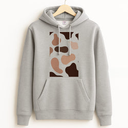 Cowprint Nude Grey Hoodie