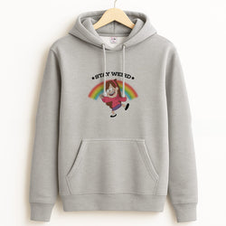 Stay Weird Grey Hoodie