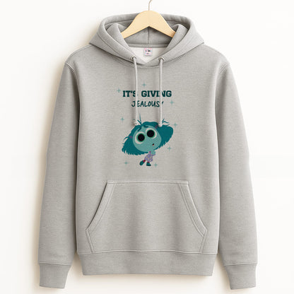It's Giving Jelousy - Inside Out Grey Hoodie