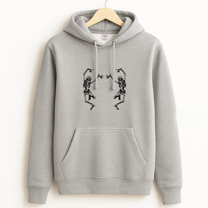 Dancing Skeletons - Halloween Grey Hoodie