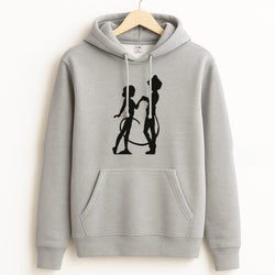 Ladybug And Cat Noir Grey Hoodie