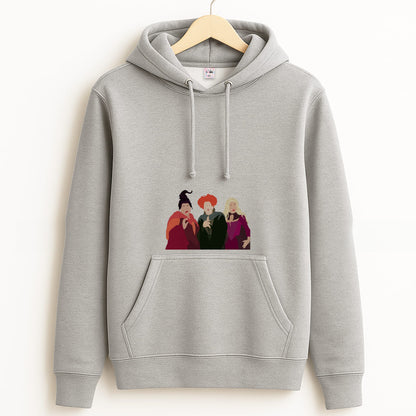 Hocus Halloween Witches - Halloween Grey Hoodie
