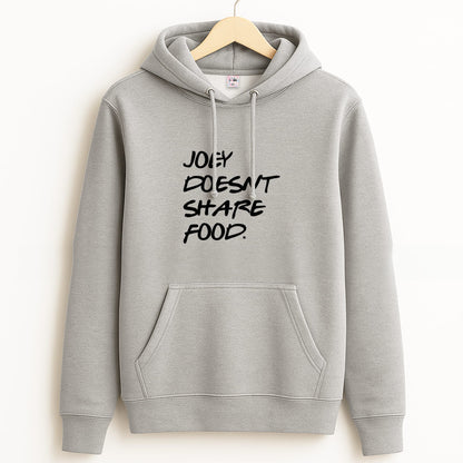 Joey Doesn't Share Food, Black Grey Hoodie