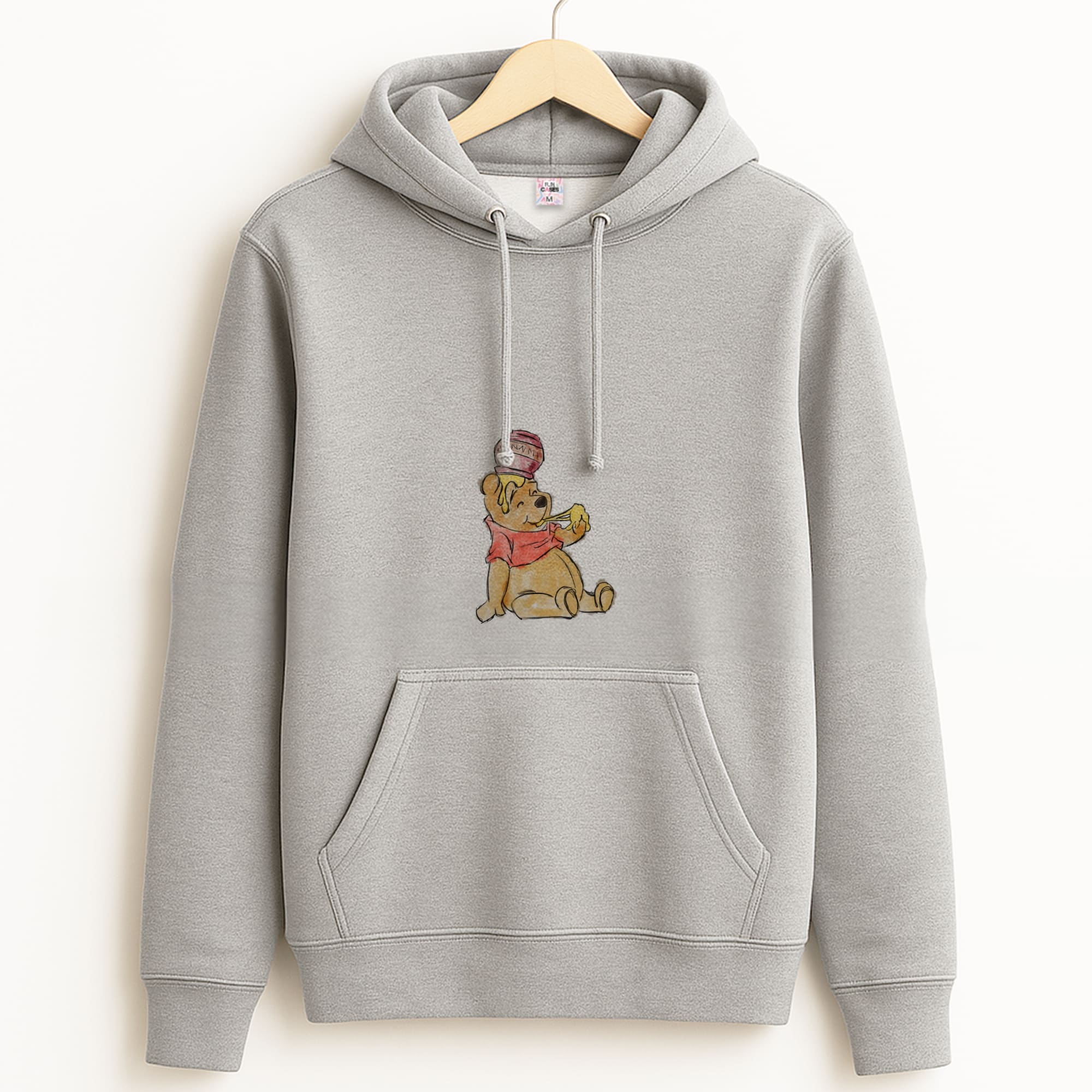 Winnie Sketch Grey Hoodie