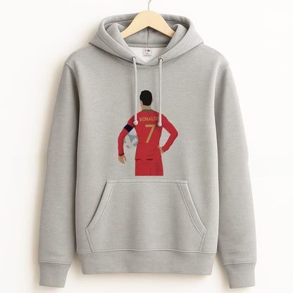 Ronaldo - Football Grey Hoodie