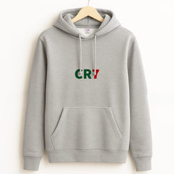 CR7 Logo - Ronaldo Grey Hoodie