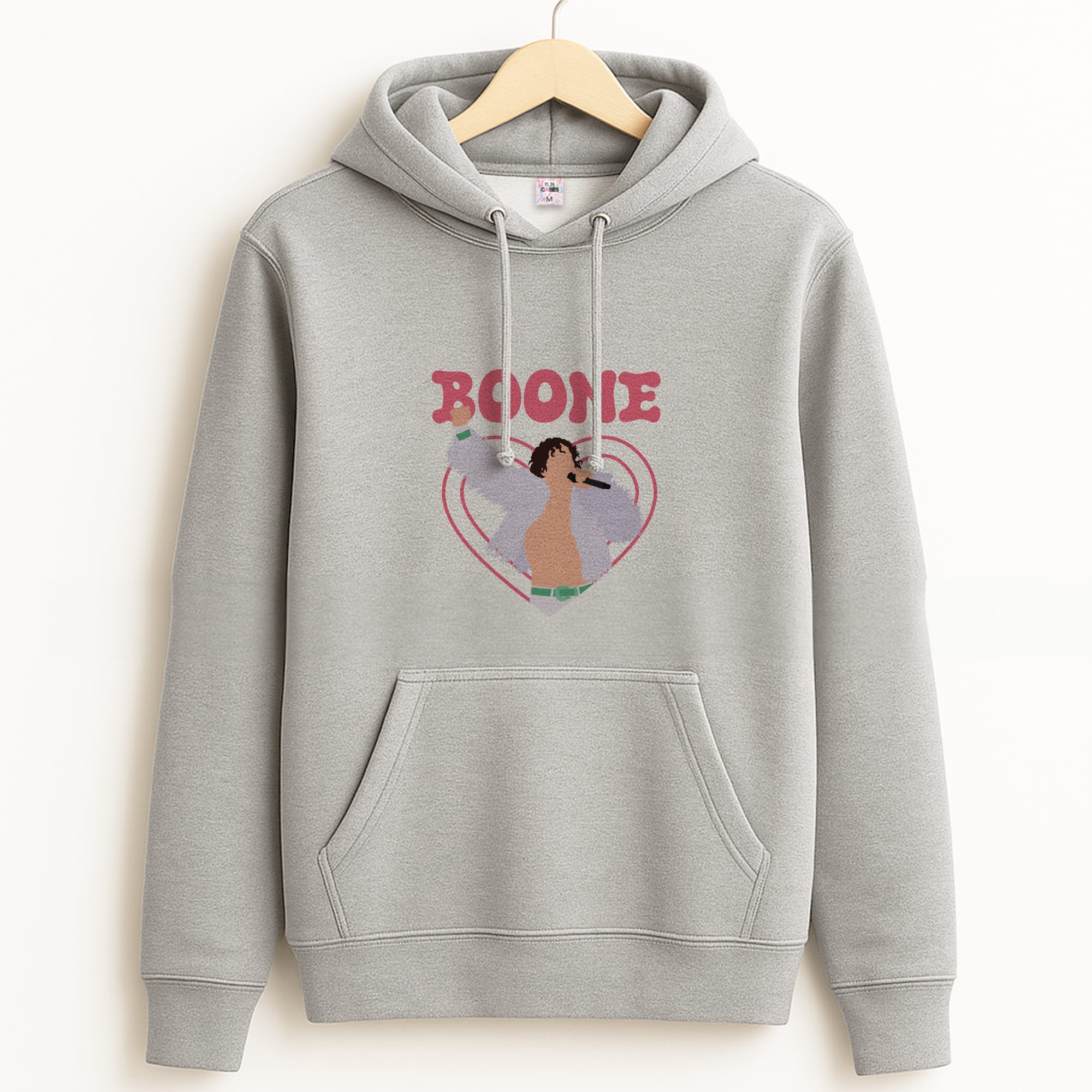 Boone Heart Grey Hoodie