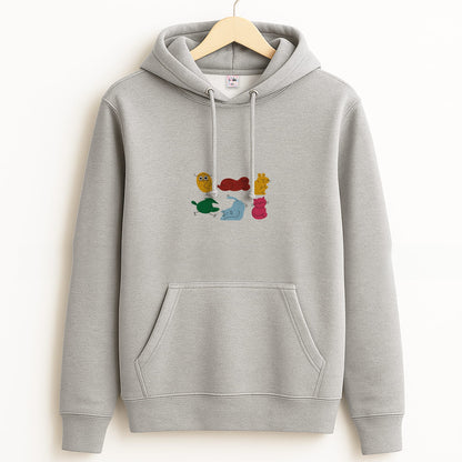 Animal Doodles - Emma Chamerlain Grey Hoodie