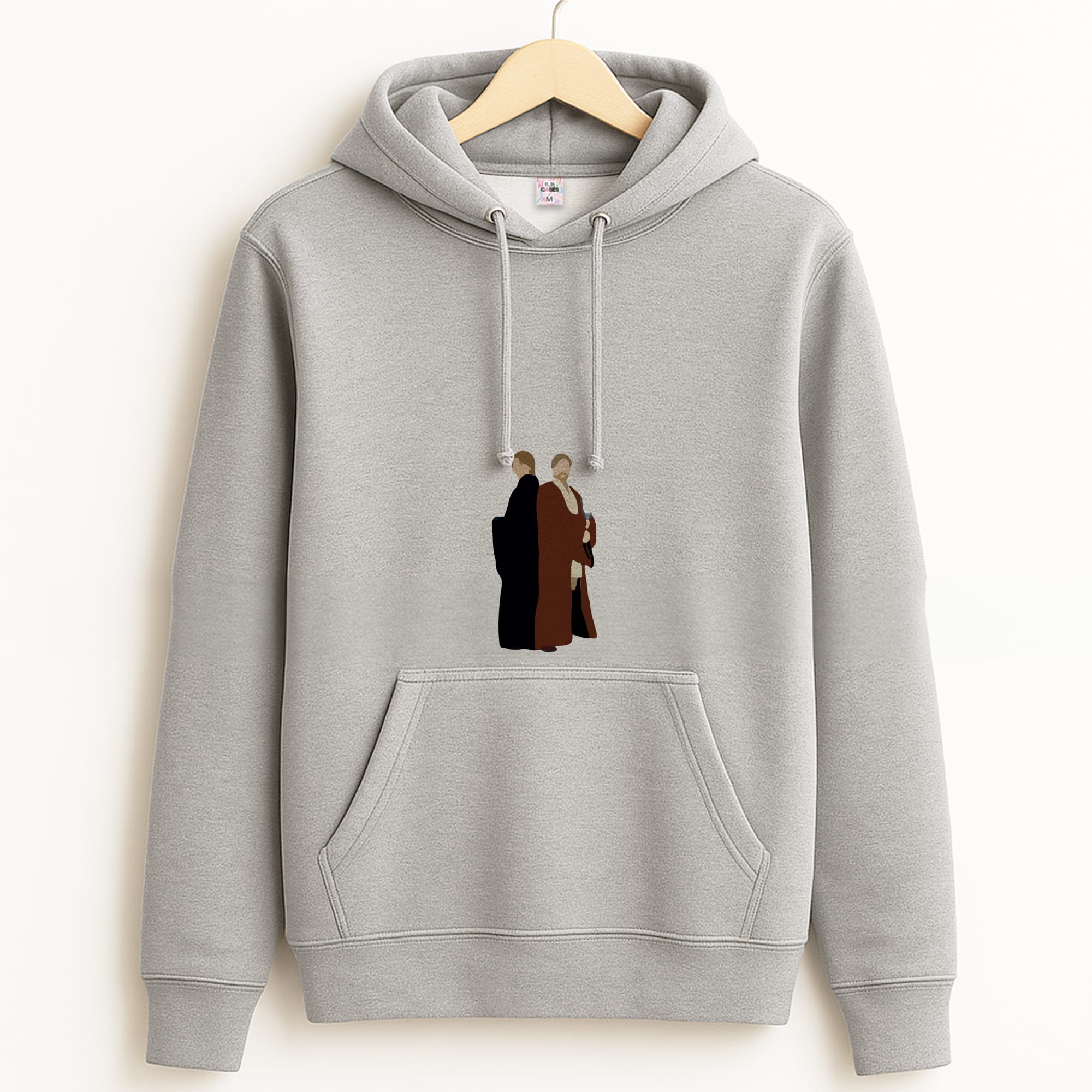 Skywalker and Kenobi Grey Hoodie
