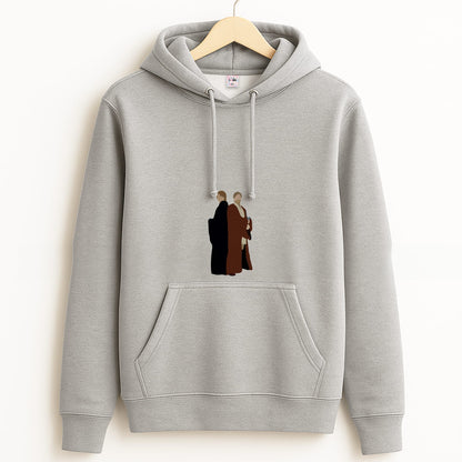 Skywalker and Kenobi Grey Hoodie