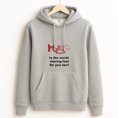 Pink Hugo - Grey Hoodie