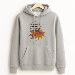 The World Is Gonna End - Fender Grey Hoodie